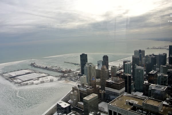 chicago winter view