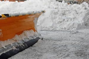 snow plow close up - chicago snow removal
