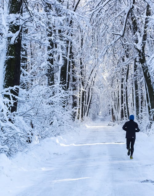 winter jogging chicago