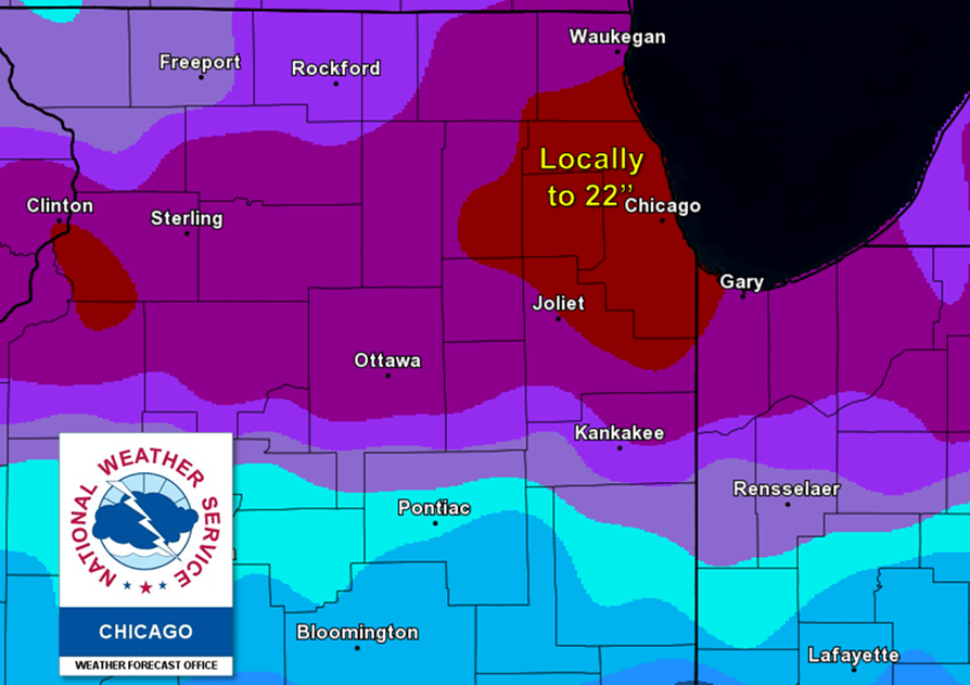 Chicago Snow Storm Map - Brancato Snow Removal