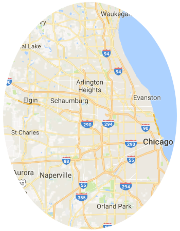 Brancato Chicagoland Service Area Map