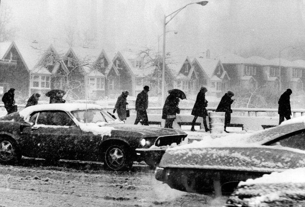 Needing commercial snow removal during the March 1970 Chicago blizzard
