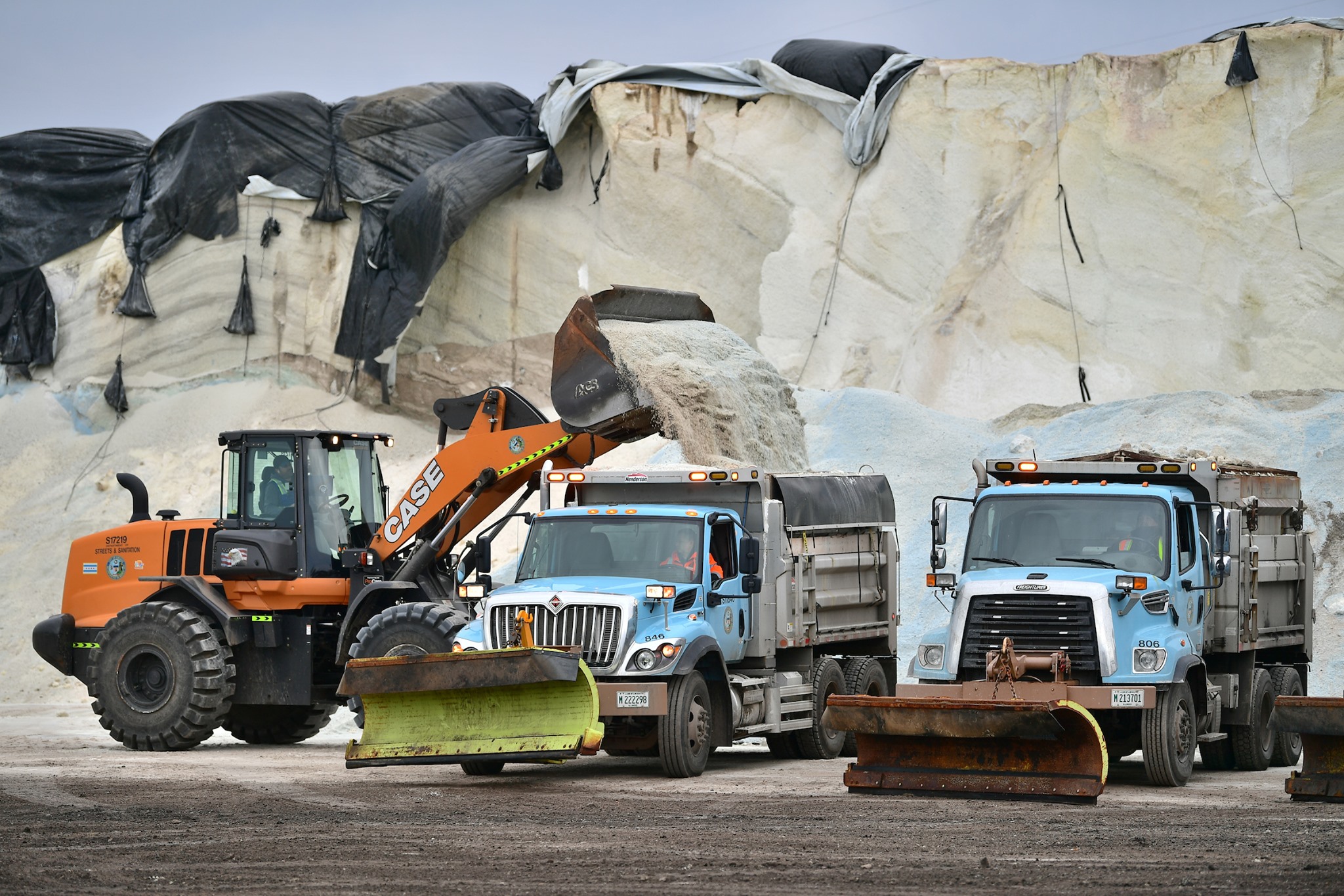 salt trucks for ice management